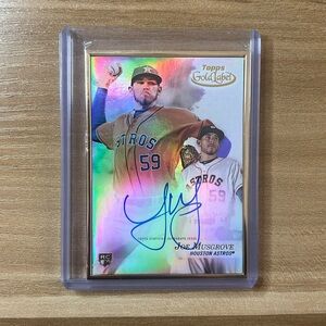 Joe Musgrove 2017 Topps Gold Label Gold Framed Rookie Autographed Signed